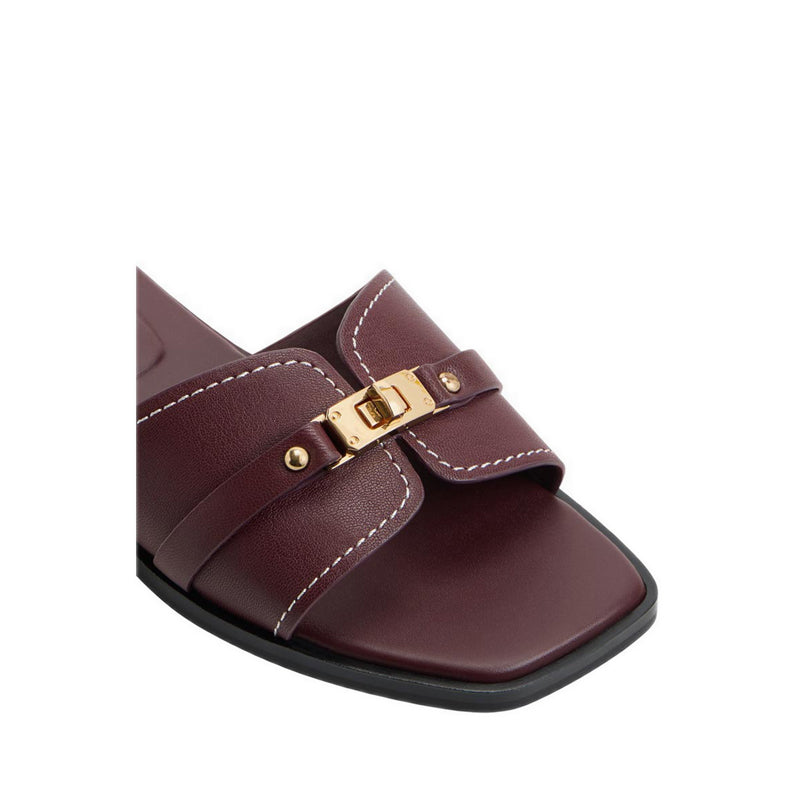 Francea Men's Flat Sandals - Bordo