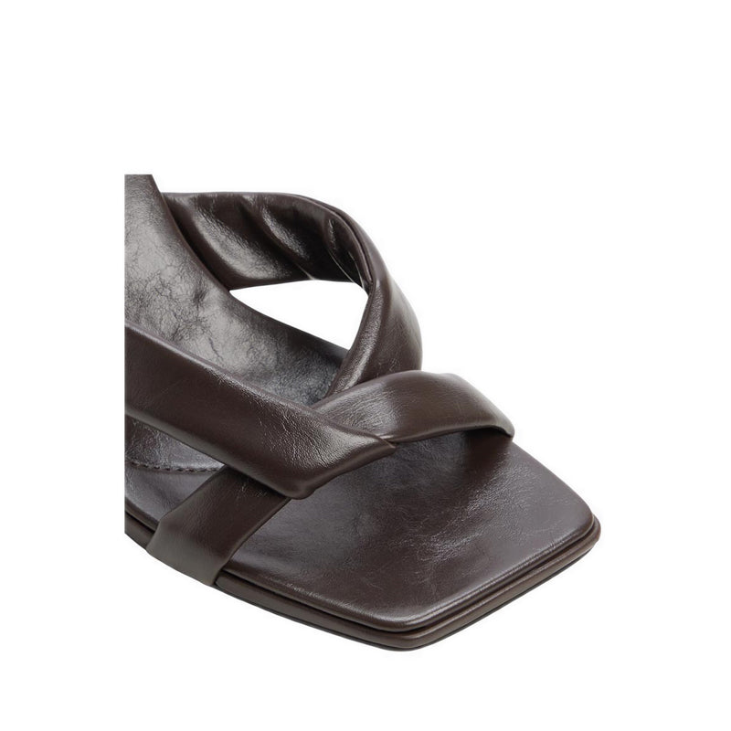 Zenna Women's Heeled Sandals - Dark Brown