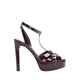 Borneolaan Women's Heeled Sandals - Bordo