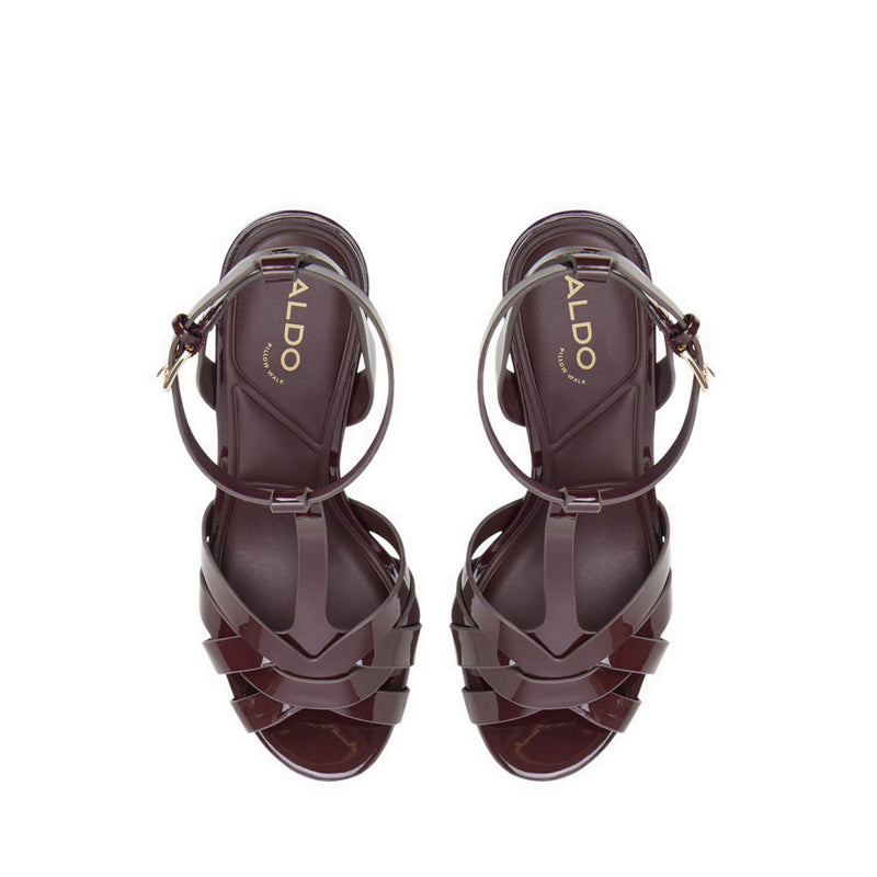 Borneolaan Women's Heeled Sandals - Bordo