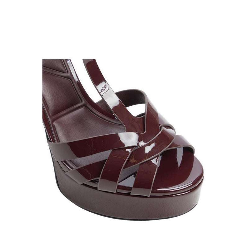 Borneolaan Women's Heeled Sandals - Bordo