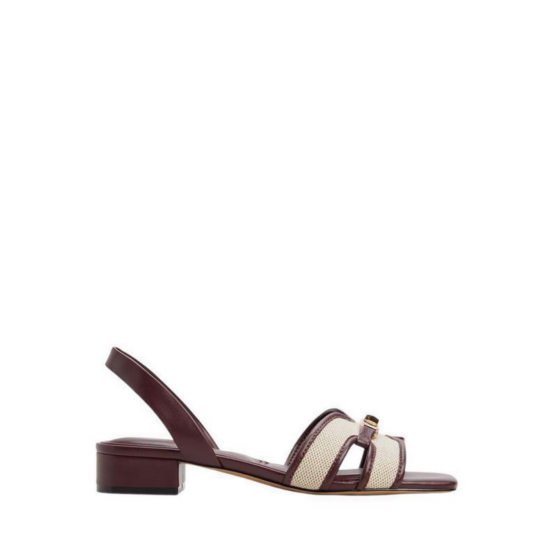Javaminar Women's Heeled Sandals - Bordo