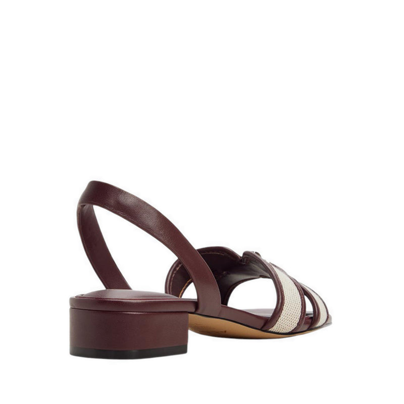 Javaminar Women's Heeled Sandals - Bordo