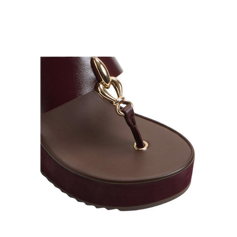 Penelopy Women's Beach Sandals - Burgundy