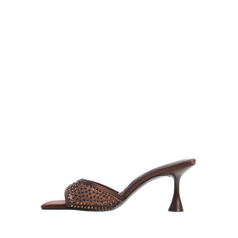 Agatha Women's Heeled Sandals - Dark Brown
