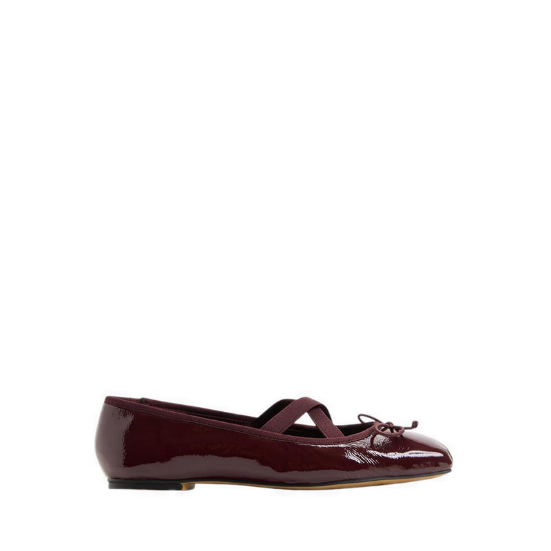 Olllie Women's Ballerinas & Mary Janes - Dark Red