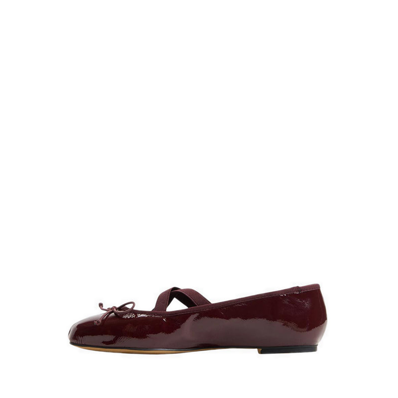 Olllie Women's Ballerinas & Mary Janes - Dark Red