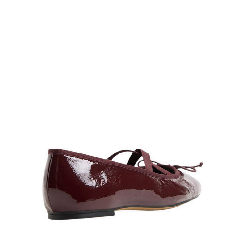 Olllie Women's Ballerinas & Mary Janes - Dark Red