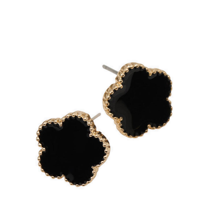 Petals Women's Earrings - Dark Green