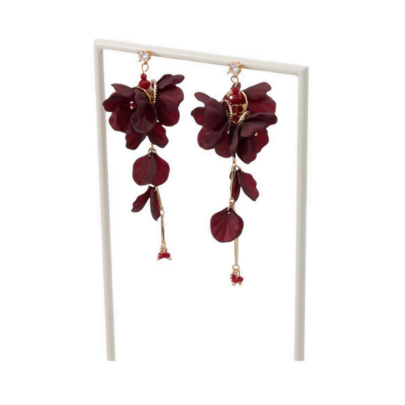 Chicfloral Women's Earrings - Bordo