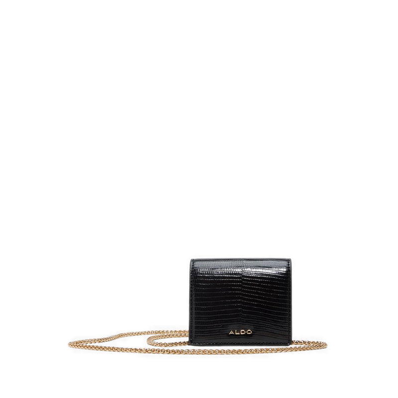 Aldo Classicwallet Women's Wallet On A Chain Black